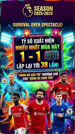 Có Đến 38 TRẬN HÒA 1-1 ở Ngoại Hạng Anh 2025/26?! Điều Gì Đang Xảy Ra? #ngoaihanganh #football