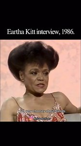 Eartha Kitt Interview, 1986. | AFRICAN AND BLACK HISTORY