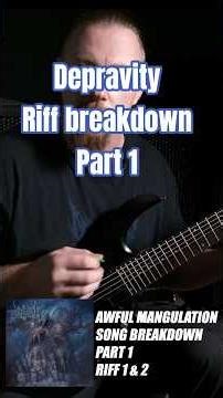 Awful Mangulation (Depravity) | Riff Breakdown PART 1 – Hybrid Picking Death Metal