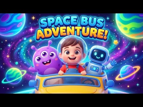 🛸 Blast Off into Space! | Space Bus Adventure | Kids Rhyme & Space Learning Song