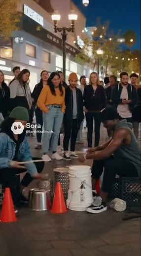 Street Drummers Turn LA Night Into Music Fes! 🥁🌆