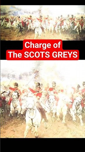 The Charge of the SCOTS GREYS, Waterloo #battleofwaterloo #napoleonicwars #cavalry #cavalrycharge