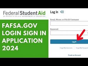 Fafsa.gov Login - Sign in - Application 2024 ⏬👇