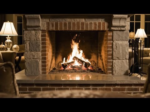 8K Realtime Fireplace – Relaxing Fire Burning (3 Hours) | Ultra HD 2160p