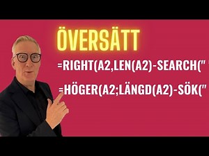 Så översätter du Excelformler till svenska