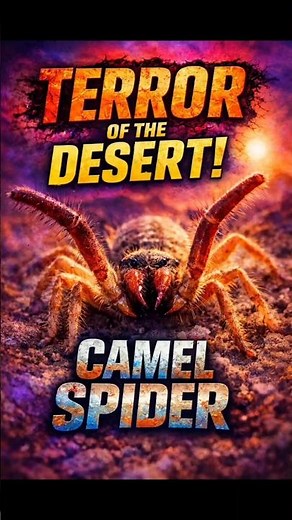 Camel Spider: The Desert’s Fastest Nightmare #CamelSpider#Solifugae#DesertLife#DesertPredator