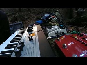 Under The Winter Sun - slow ambient one synth jam in the forest | Microkorg XL, Boss RV6 RC500   DD7