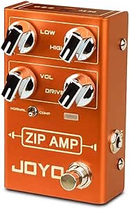 JOYO Overdrive Pedal R Series OD Pedal Rock Compression Tone with Gain COMP for Electric Guitar Effect (ZIP AMP R-04)