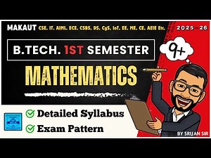 MAKAUT Syllabus | B.Tech 1st Sem Mathematics | Mathematics 1A | Mathematics 1B | BSM101 | BSM102