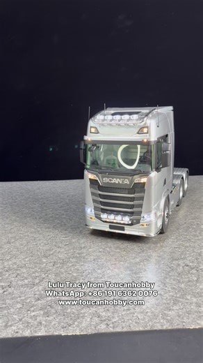 Rolling in loud and proud 😎 These Scania Kabolite 770S rigs sound insane with those sound units 🔥 Which color are you taking? green, red, or silver? 👀 #Lulu #Toucanhobby #RCChick #rclife #rcnation #rctruck #rcscania #rcconstruction #trucklife #rc #scania | Lulu Tracy