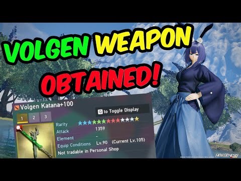 [PSO2:NGS] Volgen Weapon Obtained!