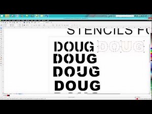 Corel Draw Tips & Tricks LASER & PLASMA STENCIL FONTS