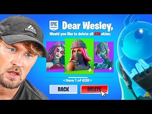 SHE DELETED ALL OF MY SKINS!! (IT'S OVER)