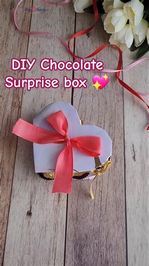 DIY Heart Chocolate Box 🍫❤️Sweet surprise made with love 💝