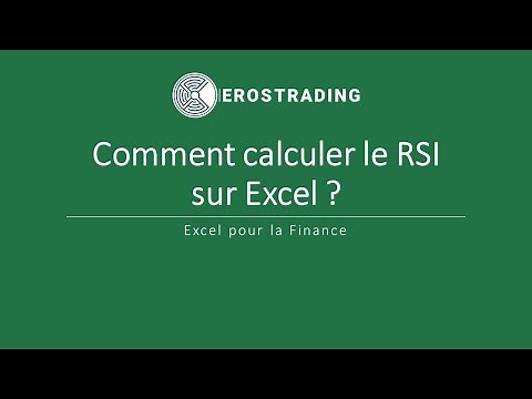 Calculer le RSI sur Excel