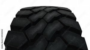 New car tire wheel rotation animation background. Wheel replacement. Road safety concept. Seamless loopable background.