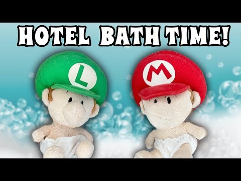 Baby Mario's Hotel Bath Time!