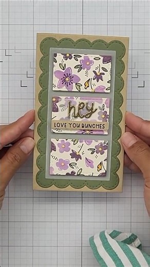 How to Make a Mini Slimline Card | @cloudycoraldesigns