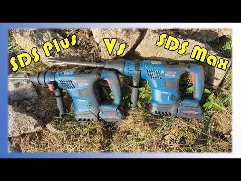 SDS Plus Vs SDS Max concrete chipping [Bosch GBH 18V-34CF vs GBH 18V-36C]