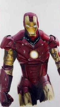 Iron Man drawing #shorts #viral #fyp #ironman #tonystark #marvel #mcu #rdj #art