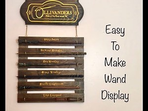 DIY Harry Potter Wand Display