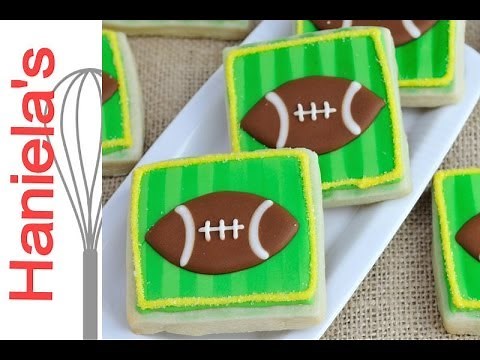 How to Decorate Football Cookies with Royal Icing