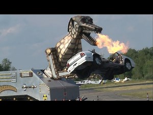 MEGASAURUS THE CAR-EATING, FIRE-BREATHING TRANSFORMER @ 2015 Greenwood Lake Airshow