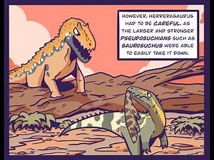 Herrerasaurus The Conqueror Of The Dinosaurs (Dinosaur Comic Dub) (Jurassic World Comic)