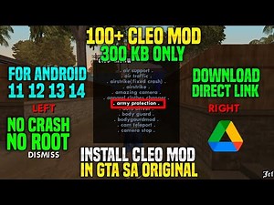 How to install cleo mods in gta san andreas original android | cleo mod gta sa android