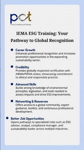 IEMA ESG Training - Your Pathway to Global Recognition