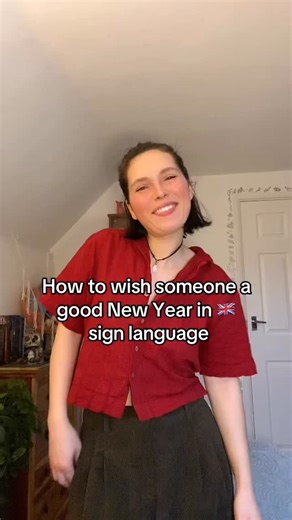 How to wish someone a good New Year in 🇬🇧 sign language #bsl #signlanguage #britishsignlanguage #deaf #sse #sign | Adeleonova