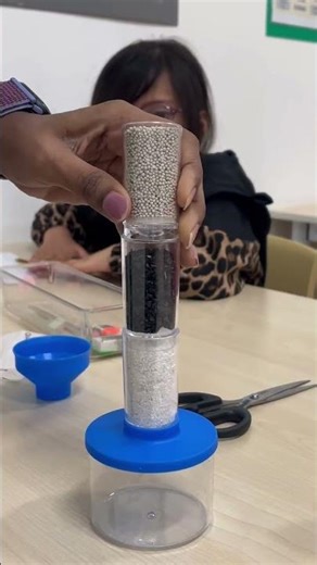 Our little scientists explored how a water filter works💧