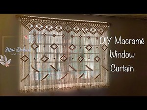 DIY Macramé Basic Window Curtain/ Window Screen