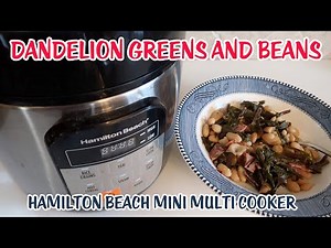 Italian Style Dandelion Greens And Beans Recipe * Hamilton Beach Mini Multi Cooker * Imperfect Foods