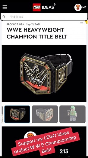 WWE Championship Belt on LEGO Ideas