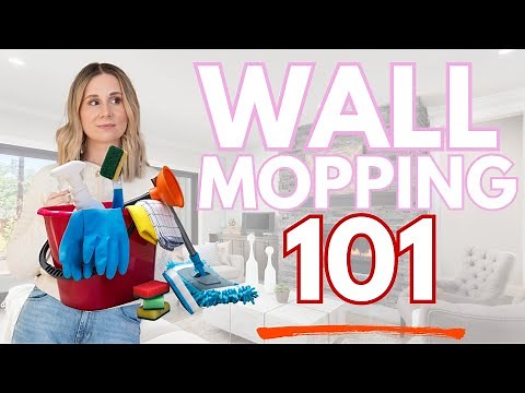 STOP Ruining Your Walls! How to Mop Your Walls the RIGHT WAY #wallmopping #cleaninghacks