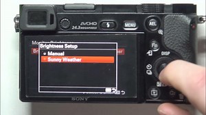 How To Change Display Brightness In Sony A6000