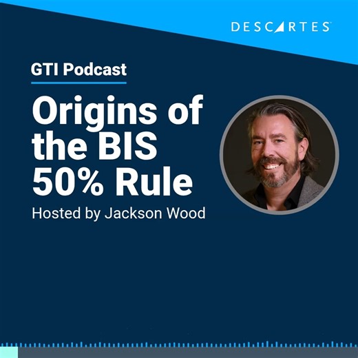 The Bureau of Industry Security (BIS) 50% Affiliates Rule is now official and is reshaping how companies think about export compliance. This Global Trade Intelligence (GTI) podcast (recorded before the rule passed) explores its origins, implications, and what it means for exporters. If your business touches international supply chains or complex ownership structures, this episode is essential listening with expert insights from Descartes’ Jackson Wood. 🎧 Tune in and get the full story. | Descar