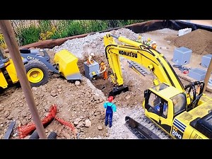 Road Building RC 1:16 Scale | Amazing Realistic Hydraulic Excavator | Realism Is Key