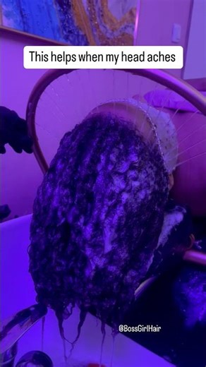 THIS HELPS WHEN MY HEAD ACHES. Headache therapy remedy #asmr #headspa #bossgirlhair