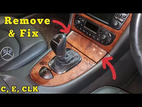 Mercedes Cigarette Lighter Compartment, Removal and cover swap...