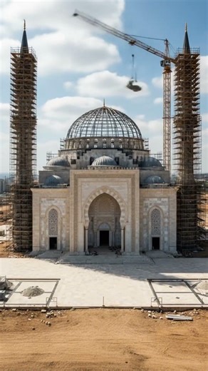 Future Luxury Mosque 🕌 #MosqueDesign #AIArchitecture #beforeafter