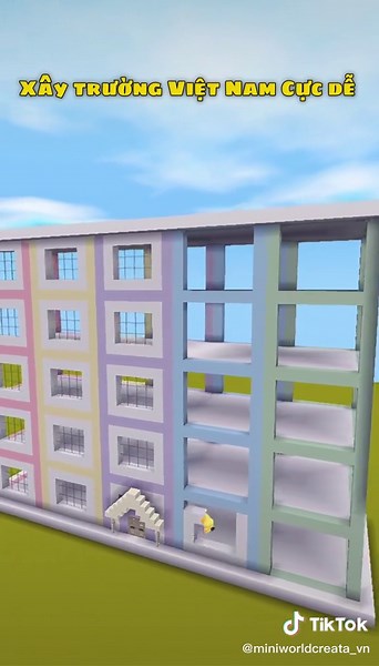 Hướng dẫn xây dựng trường học trong Mini World