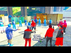 GTA 5 ONLINE - BLOODS VS CRIPS 1V1 WHO WILL WIN?