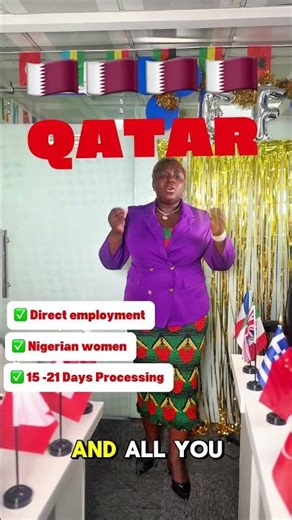 Qatar female jobs available for all Africans