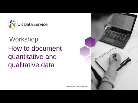 How to document quantitative and qualitative data