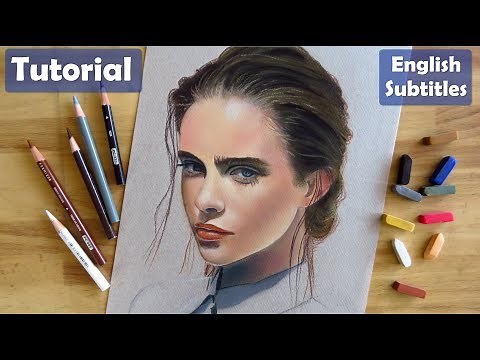 How to make a pastel portrait easy and quick