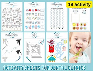Dentist's Games, Dental Health Printable Activity for Kids, Tooth Education, Digital Download - Etsy
