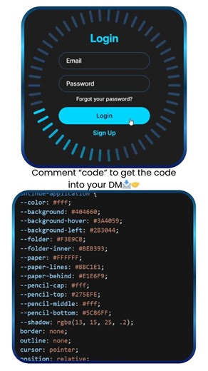 🔥New Cool Aesthetic Animated Login Form | Using HTML & CSS📌#webdevelopment #html #css #programming