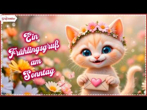 Liebe Grüße für einen schönen Mittwoch im Frühling 🪻💕🌞💕🪻 Grußvideo kostenlos* f. WhatsApp & Co 💌